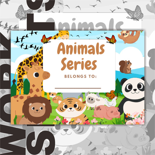 Worksheets Printable Animal Series